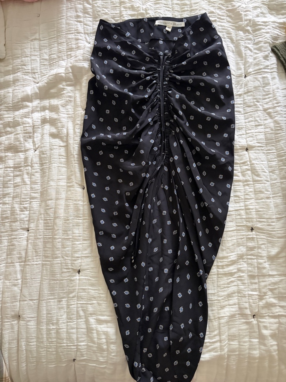 🪻NWOT | Veronica Beard Silk Black Midi Skirt | Size 0 🪻